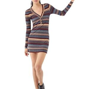 Urban Outfitters Striped Mini Dress - Multicolor